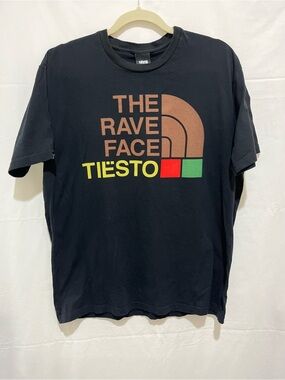 Rave face Tiesto tee shirt L cotton